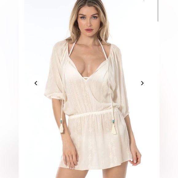 Becca by Rebecca Virtue Desert Vibe Swim Cover Up
Tunic Natural Size M - Picture 1 of 11